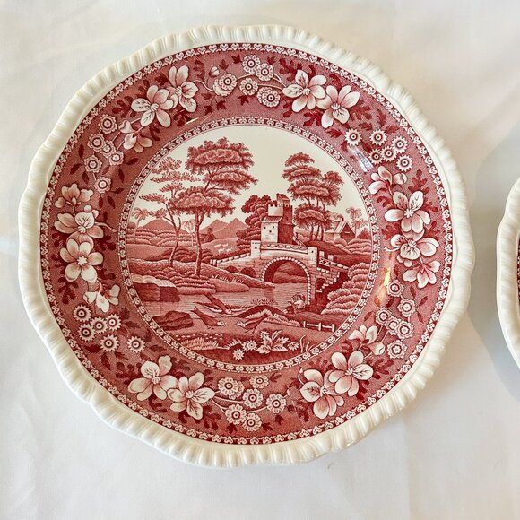 Copeland Spode Tower Vintage 9.5" Dinner Plates, Set of 2 - Picture 2 of 9